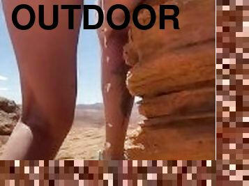 Lean-to outdoor pee