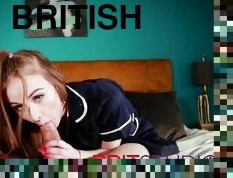 sykepleier, gammel, amatør, blowjob, svelging, cum, britisk, sperm, eldre-older, uniform