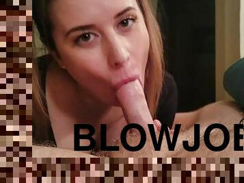 Jane Gives Her Blind Date a Blowjob!