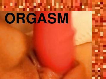 Moaning and getting orgasm with my vibrating toy