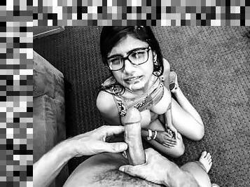 MIA KHALIFA - Porn Audition In The Style Of A Black And White Film With French Instrumental Music...