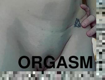 orgasmo, cona-pussy, esguincho, amador, brinquedo, meias-calças, perfurado, fetiche, molhado, tatuagem