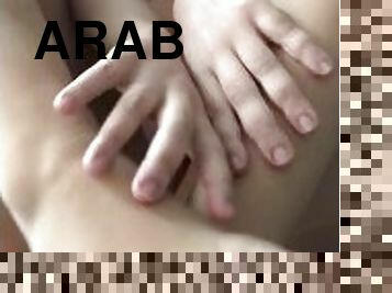 nevasta, lesbiana, arab, sperma-in-gura