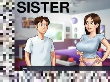 Summertime Saga: StepSiter Wants Her StepBrother To Do Cam Show With Her-Ep 97