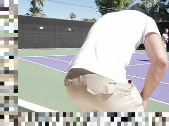 Fresh and sexy cece capella fucks like a hoe after playing tennis