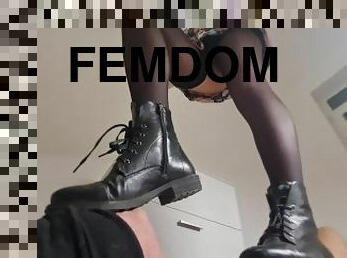 bdsm, vergs, pēdas, netīrs, skūpsts, fetišs, verdzība, saimniece, zābaki, femdom