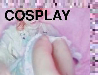 Final Fantasy XIII cute cosplay Lightning FOOT FETISH