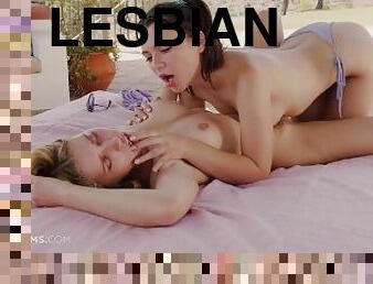 ULTRAFILMS Super hot lesbian sex scene starring Hayli Sanders and Freya Mayer