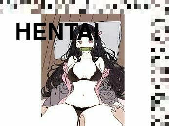 Sexy nezuko fucking with a guy  Demon slayer porn  hard moaning, Hentai