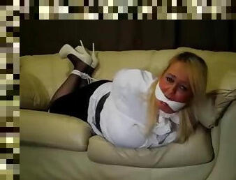 Wendy Hogtied At Home