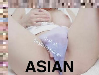 asiatisk, store-patter, onani, orgasme, skolepige, sprøjte, legetøj, japans, universitet, kær