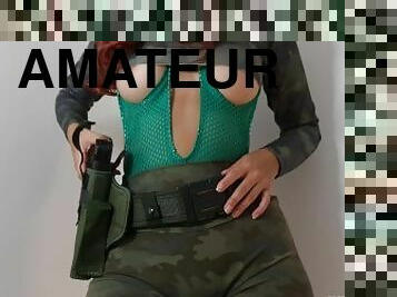 armée, chatte-pussy, amateur, ados, jouet, latina, serrée, chevauchement, gode, rasé