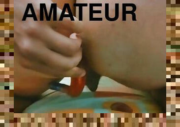 masturbación, amateur, anal, gay, a-solas, gay-joven