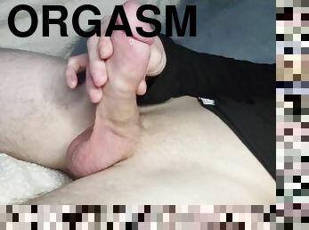Watch this young guy stroke his BIG DICK until a SHAKING ORGASM as I moan!