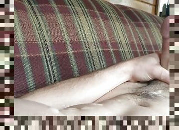 Big cumshot on abs dick dripping from bic cum moaning gushing solo masturbating