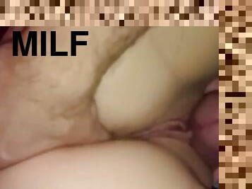 POV: Rubbing Milf’s Pussy with Big Dick and Fingering ass