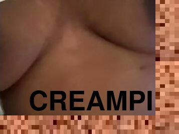 fed, onani, fisse-pussy, amatør, creampie, store-sorte-skønheder, sperm, solo