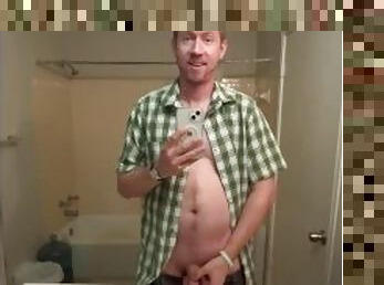 Weird Blonde Man Peeing in the Bathroom Sink Like an Asshole - BlondNBlue222