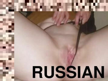 мастурбация, оргазъм, путка, рускини, соло, бели, крака, минипола