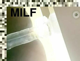 cul, poilue, masturbation, enceintes, chatte-pussy, amateur, ébène, milf, jouet, belle-femme-ronde