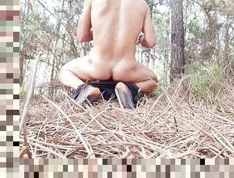 besar-huge, mastubasi, umum, cumshot-keluarnya-sperma, sperma, bersetubuh, seorang-diri, hutan, perawan