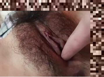 Hairy Pussy Asian Teen With Big Natutral Tits Rough Fuck By Big Cock