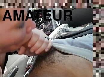 Sucking Some Tasty Cum Out of a BBC In The Car