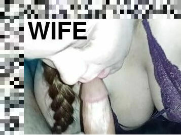 Young Wife 9 Months Pregnant Sucking Big Dick Swallows Huge Cumshot
