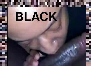 Hawaiianthemost sucking a big fat black dick.