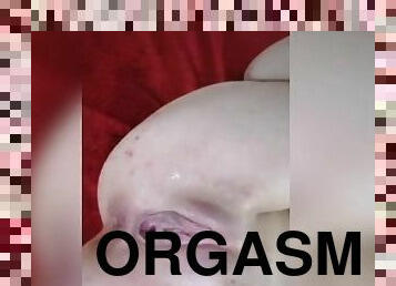 traseiros, masturbação, orgasmo, brinquedo, sozinho