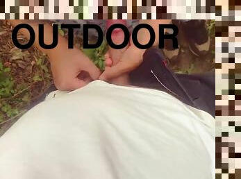 Risky Sex In The Park  Outdoor POV by Cum Pantyhose