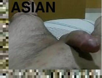 asiatique, masturbation, amateur, fellation, ejaculation-sur-le-corps, gay, ejaculation, solo, bite