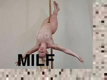 milf, dansand, incredibil, muschiulos