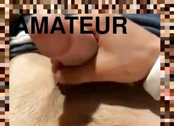 masturbation, amatör, juckande, ensam, kuk