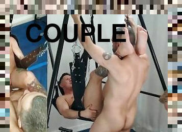 Tj and Welsh Gay Naugty Couple, sex on sling, episode two