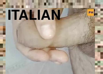 A quickie for a shaved uncut dick