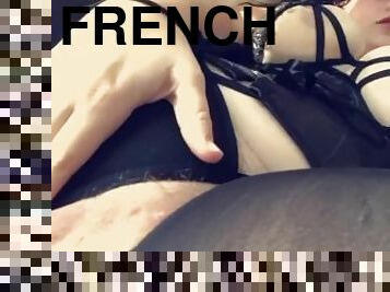 French girlfriend teasing you on Snapchat