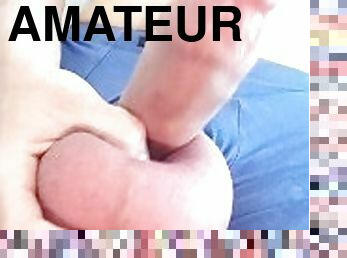 énorme, masturbation, amateur, énorme-bite, massive, solo, boules, bite