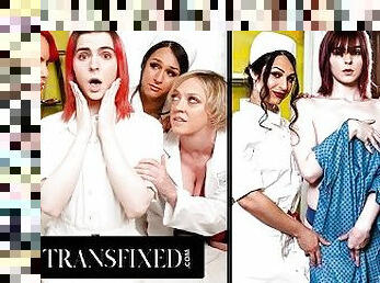 TRANSFIXED - TRANS-LESBIAN DOCTORS COMPILATION! MILFs, THREESOMES, ORGIES, & MORE!