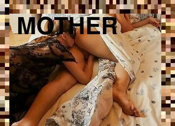 Gorgeous Stepmother Wanted To Try Her Stepson's Dick while her husband was not at home.
