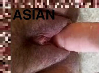 POV Asian FTM Tranny Fucked With Strapon