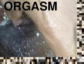 Female orgasm shaking