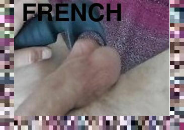 masturbation, amateur, énorme-bite, française, solo, bite