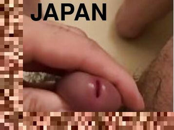 masturbation, amateur, japonais, solo, bite