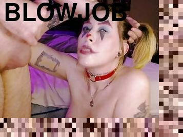 Horny Clown Slut Gives Sloppy Toppy On Cam