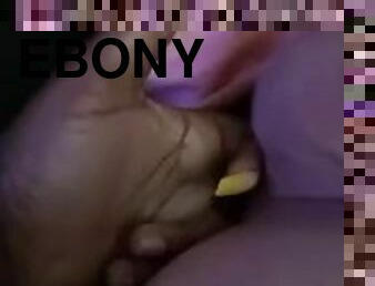 Sexy Ebony Neighbor Fingers Me, My Wife Calls!!!