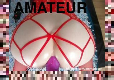 cul, amateur, anal, ejaculation-sur-le-corps, jouet, pute, machines, chevauchement, bout-a-bout, solo