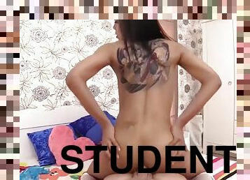 Darling: Big beautiful student from Bangkok rammed roughly