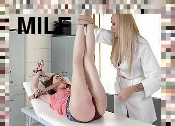 Domina Milf Doc C. & Spanks Submissive Patient 19 Min - Kayla Green And Misha Cross