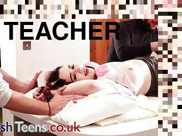 Submissive School Teased By Two Teachers In Orgasm Denial Detention